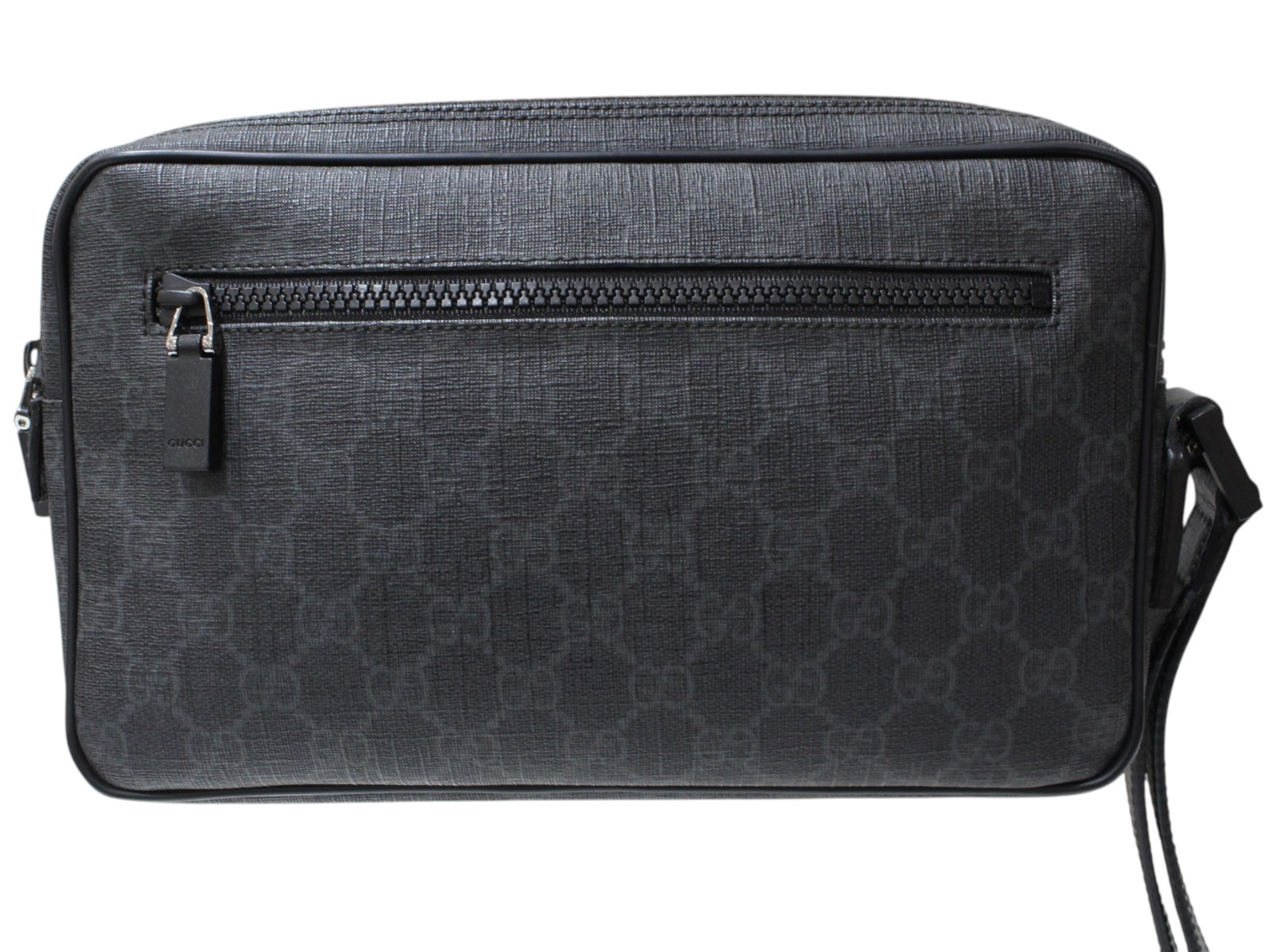 Gucci Clutch Bag 162784 GG Supreme Black PVC Leather Standard Gift