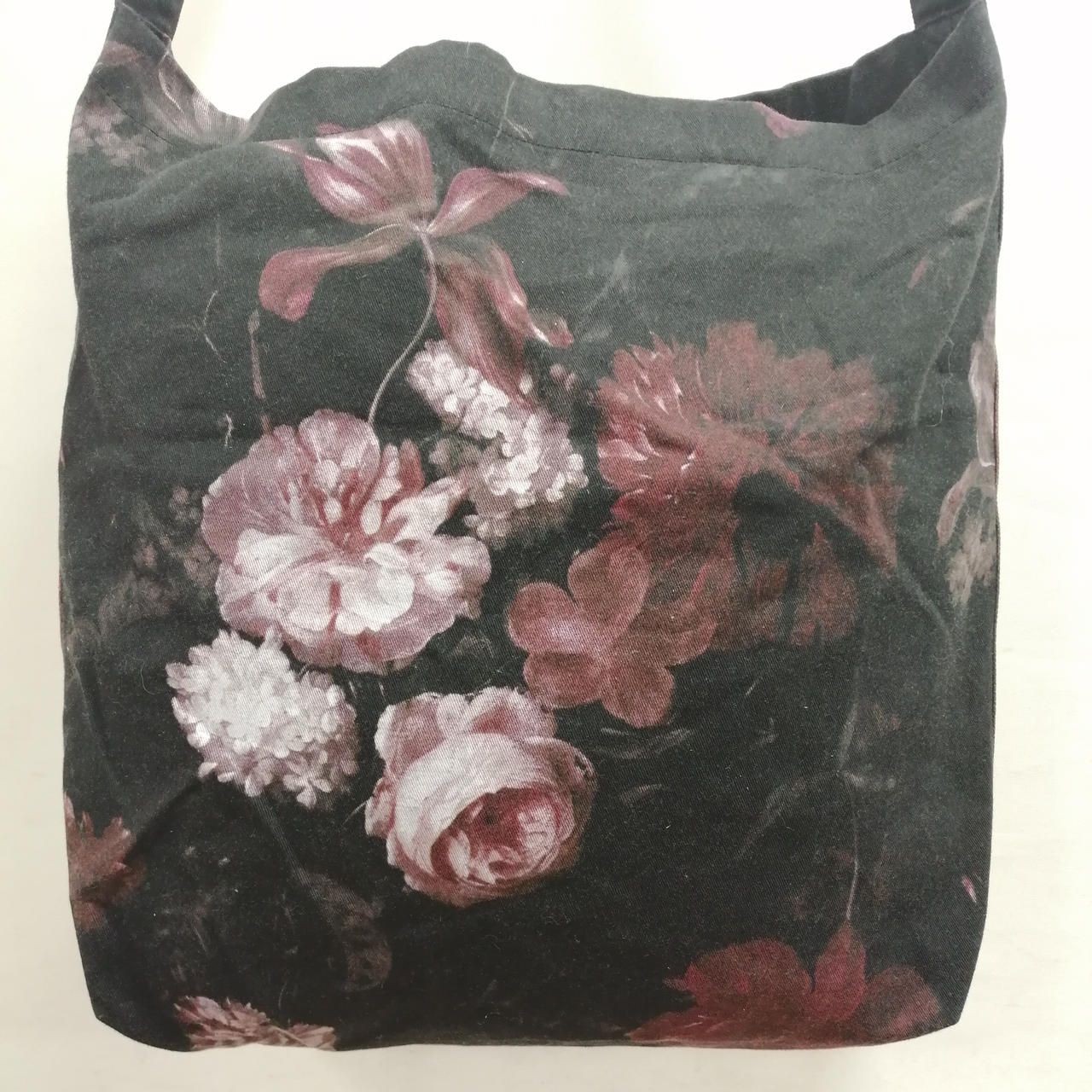 LAD Musician Flower Shoulder Bag 18SS Black x Floral Pattern Used