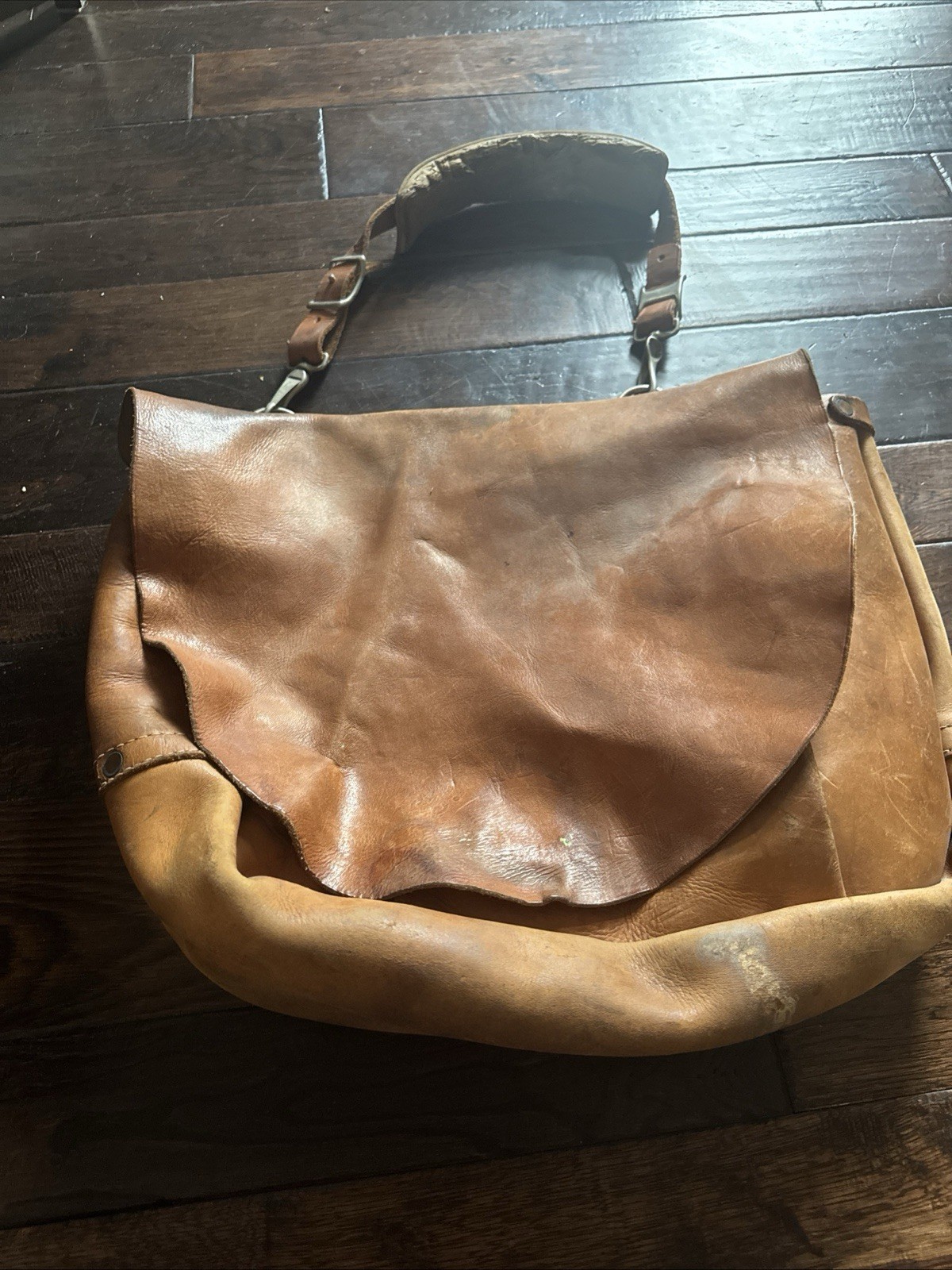 Vintage USPS Bucheimer 1969 U.S Mail Postal Carrier Leather Messenger Bag