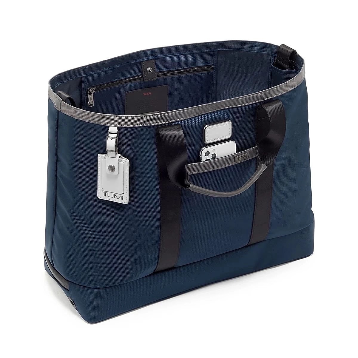 👜 NEW TUMI Alpha 3 Carryall Tote Navy Blue 2203152NVY FXT Ballistic Nylon