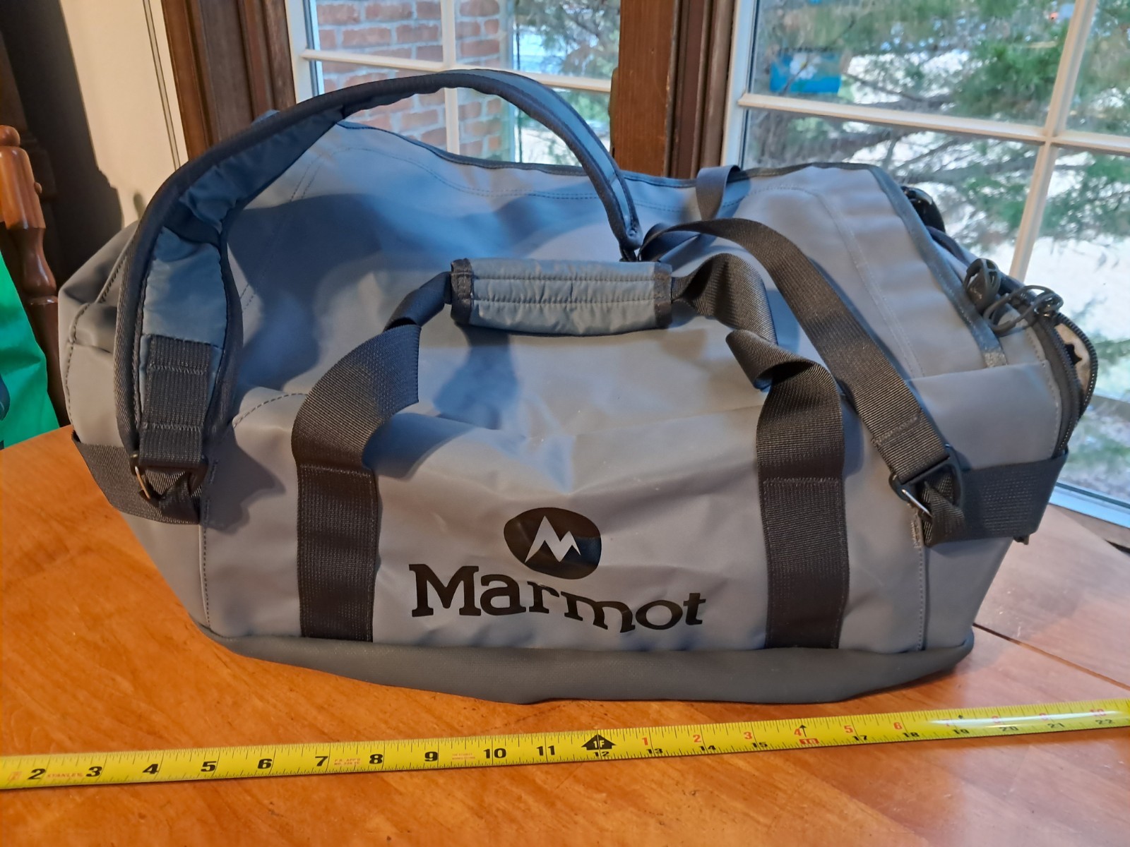 Marmot Long Hauler Travel Duffel Bag Dark Charcoal/black W/ Dividers