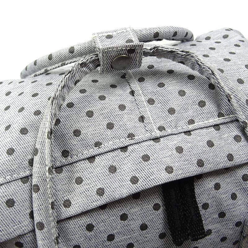 Vans Off The Wall Icono Square Gray Polka Dot Laptop Backpack New NWT