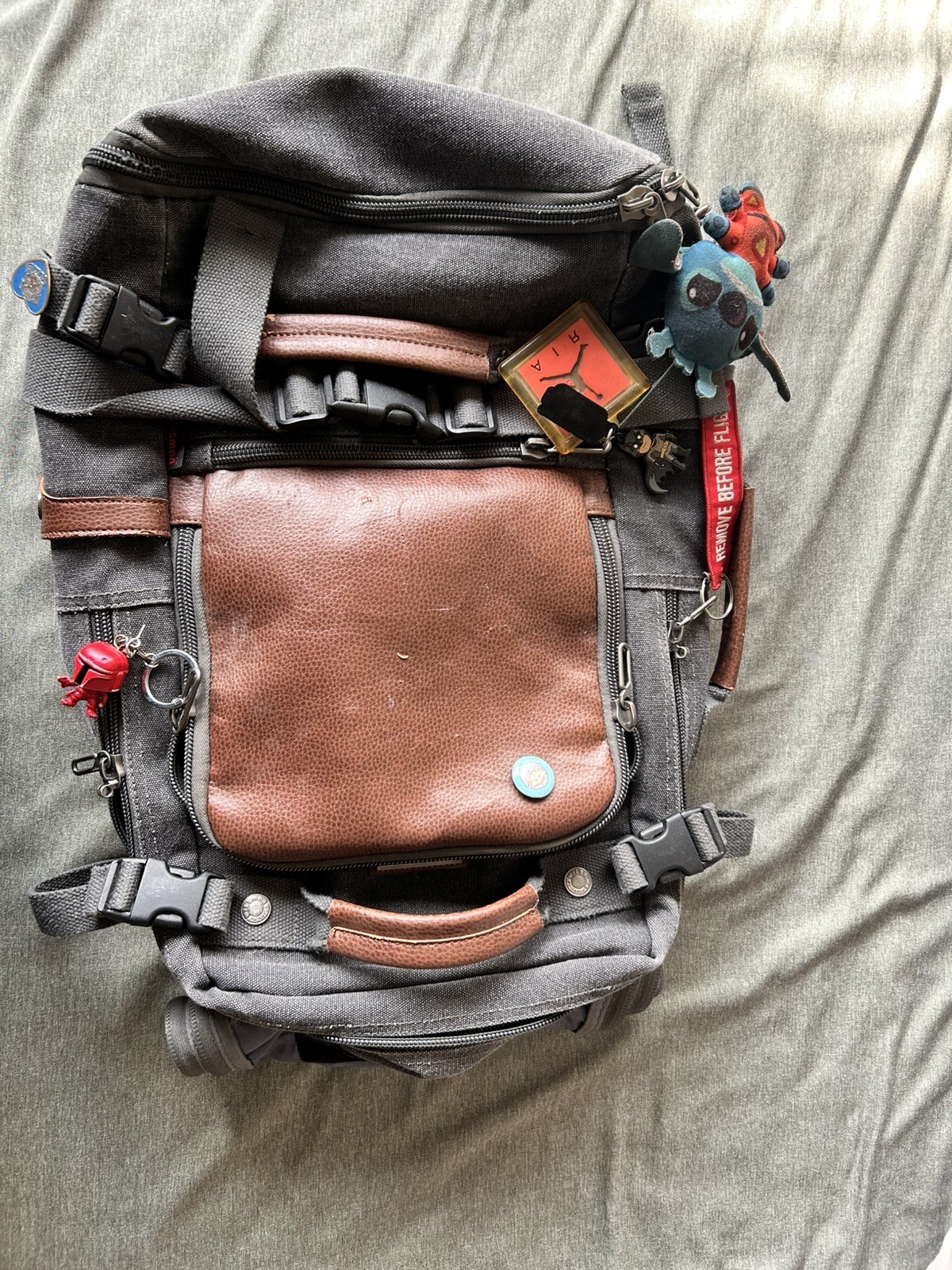 Witzman Carry on Travel Backpack Duffel Bag 18.5 inch Canvas