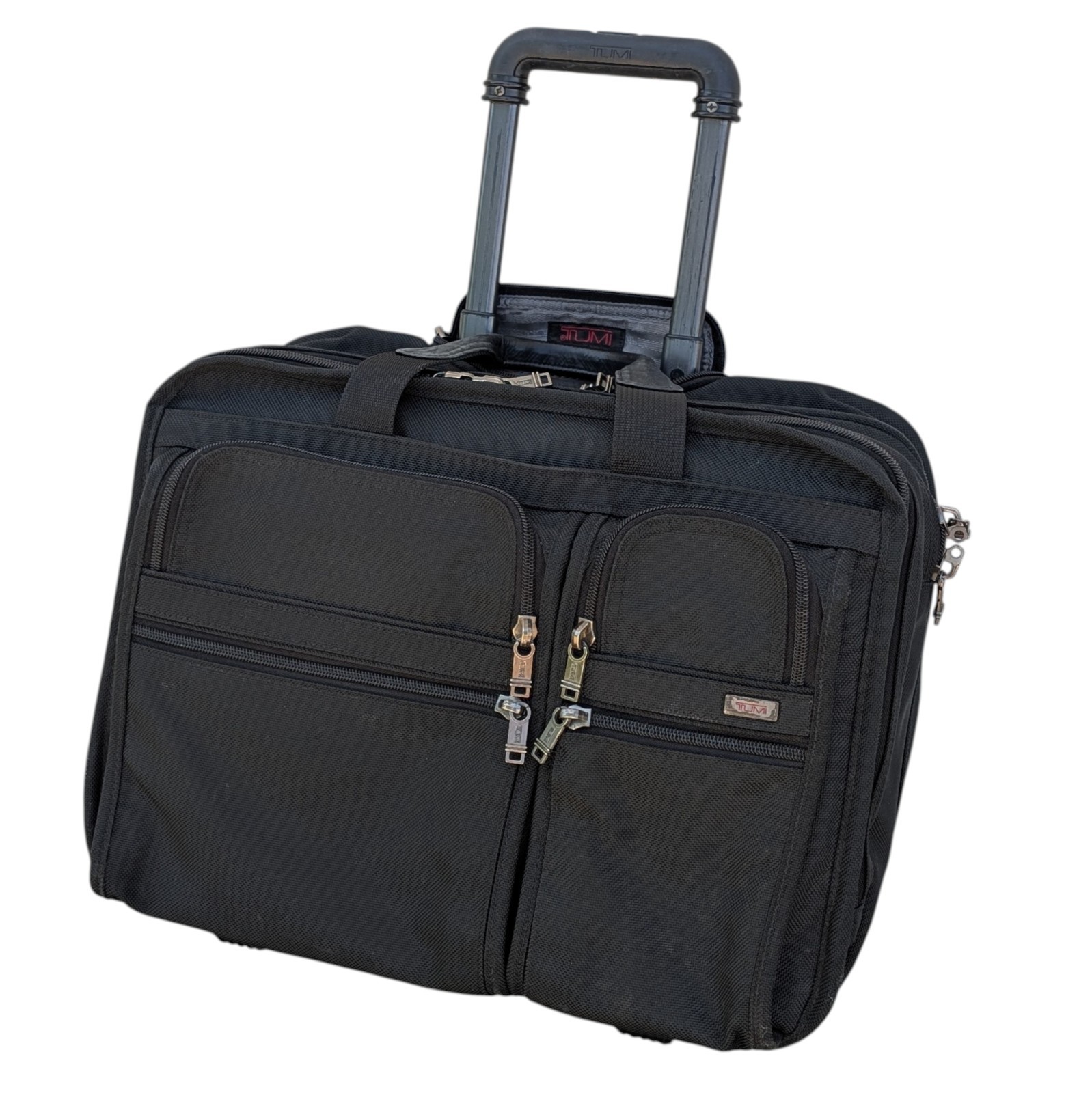 Tumi Alpha Rolling Briefcase 17″ Laptop Carry-on Bag Ballistic Nylon Expandable