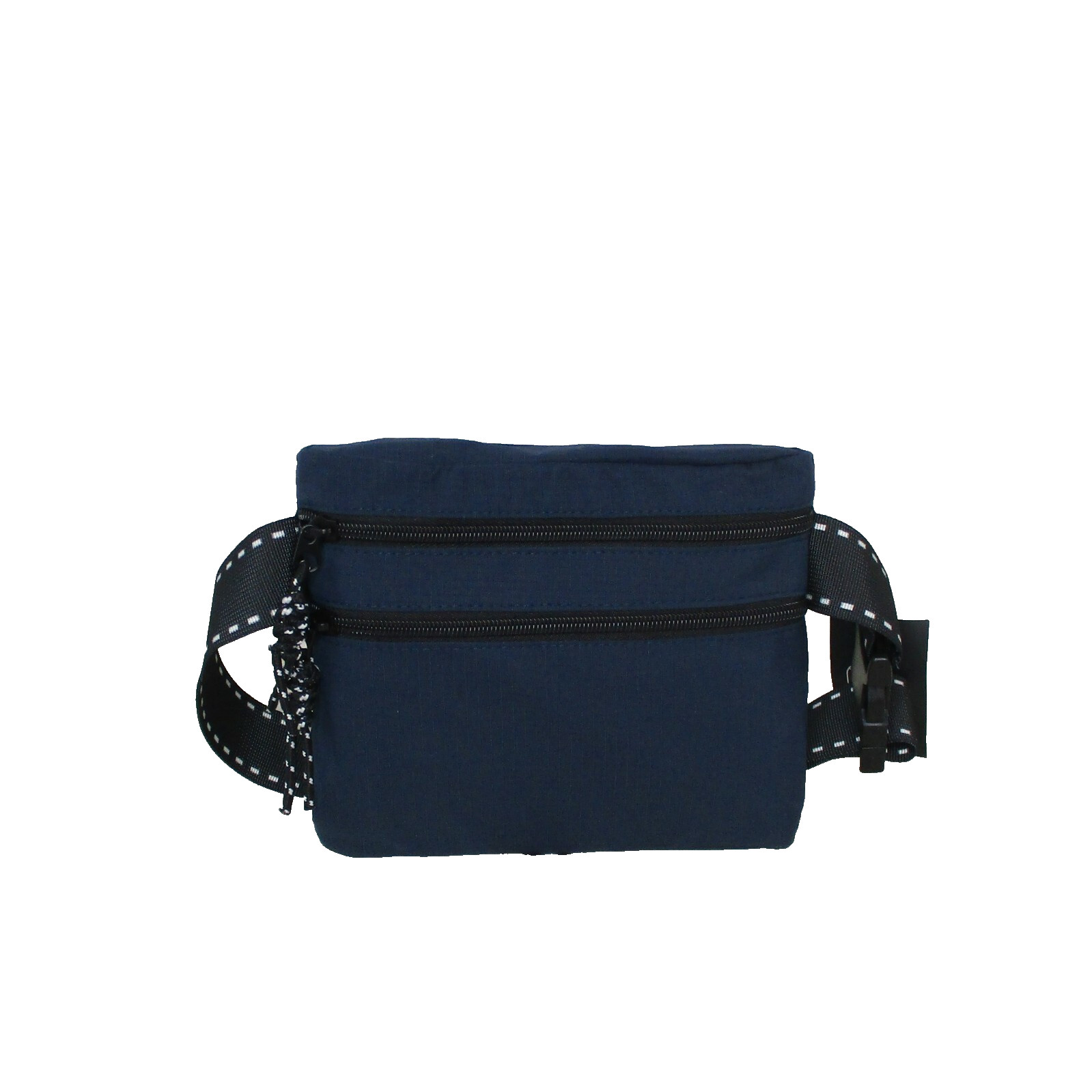Original Use Waist Bag Unisex Dual Pocket Cross Body Belt Pouch Navy Blue Black