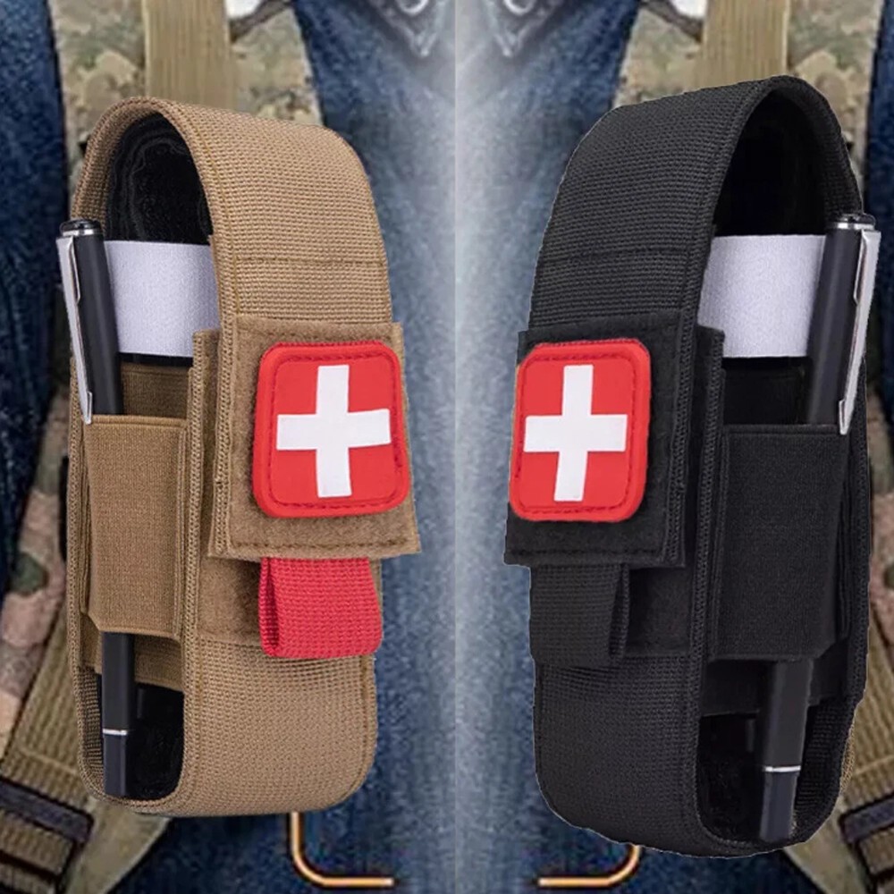 Nylon Waist Pack Tactical Molle First Aid Kit Outdoor Medical Khaki Small Pouch