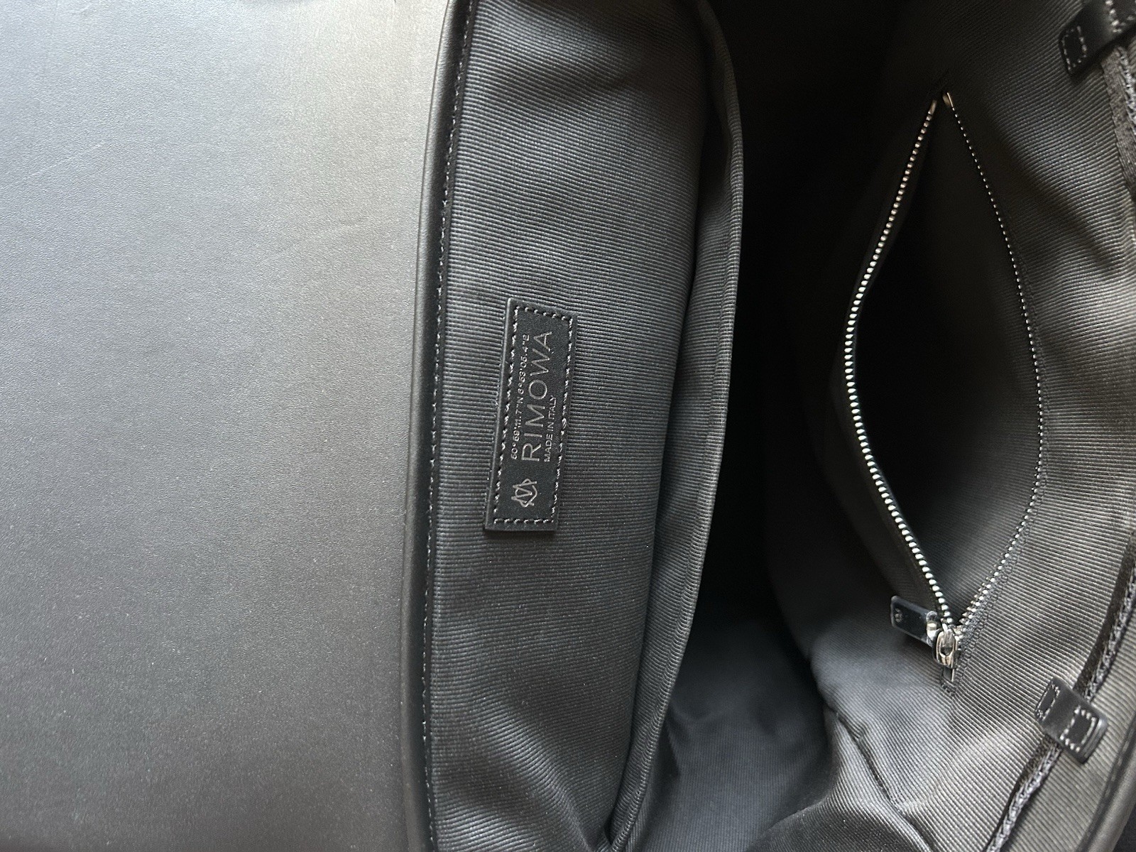 RIMOWA Never Still Flap Large Backpack Black Canvas Leather New Without Tags