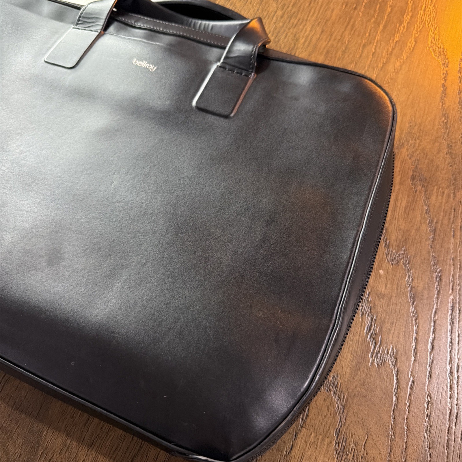 Bellroy Designers Edition Leather Laptop Briefcase Black Work Messenger Bag