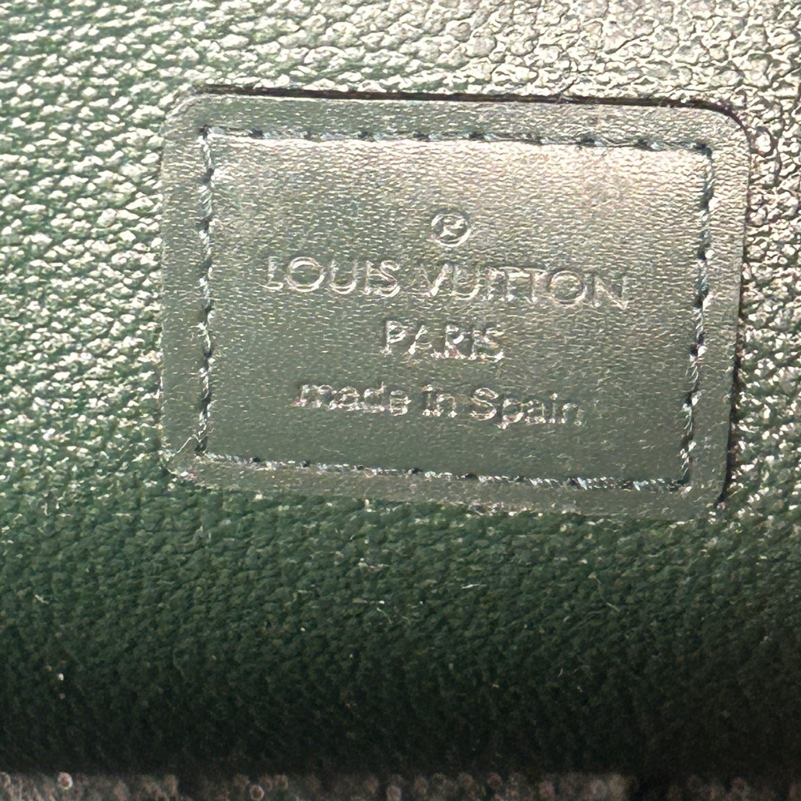 Louis Vuitton Taiga Leather Toiletry Pouch –Authentic, Made in Spain w/COA