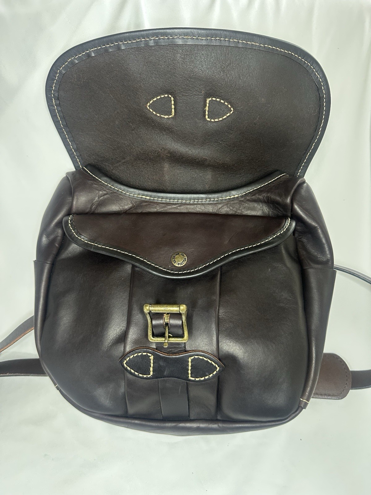 Filson Workshop Weatherproof Leather Small Field Bag Brown Rare USA