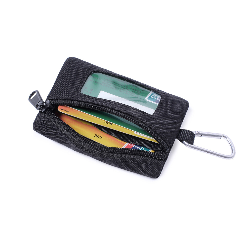 Tactical Wallet Molle Pouch Portable Key Card Case Outdoor Sports Coin Purse Bag