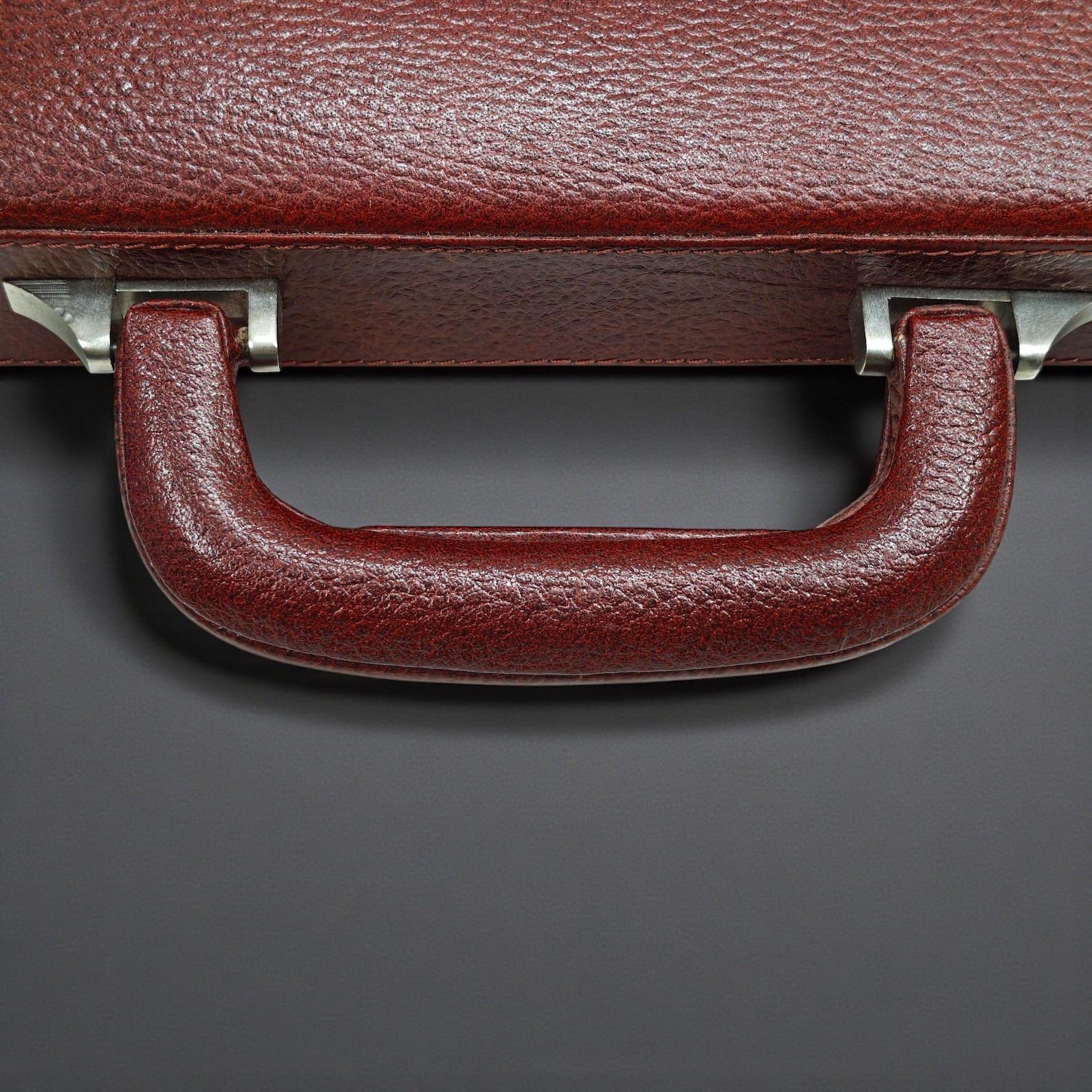 Brown Customized Leather Briefcase for Men, Laptop Attache Case