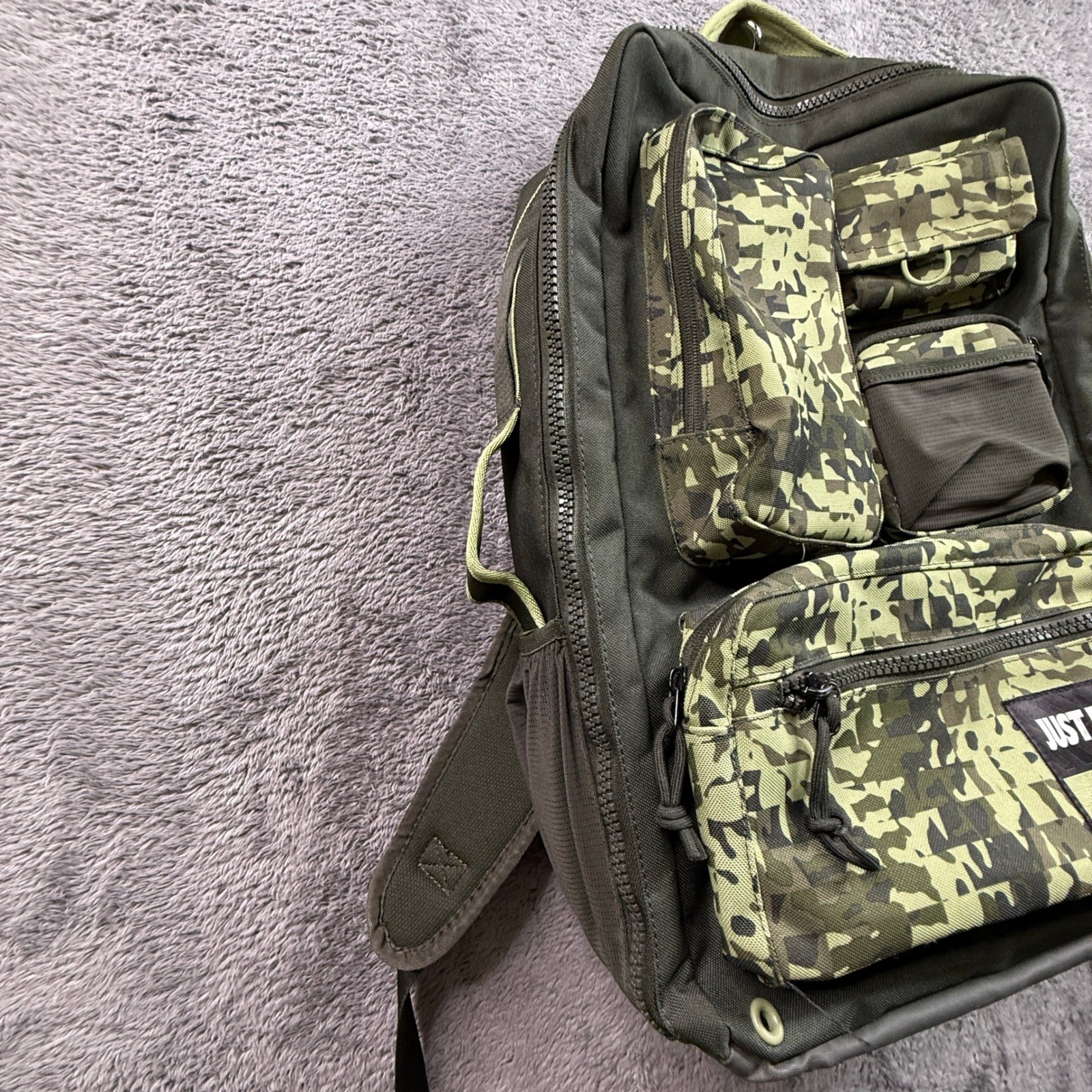 Nike Utility Elite Printed Backpack Mens 32L Green Excellent DQ5224-355 Camo