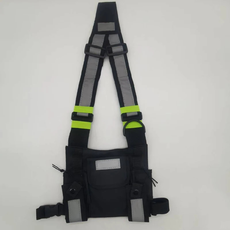 Functional Tactical Chest Bag Unisex Walkie-talkie Pack Reflective Vest Streetwe