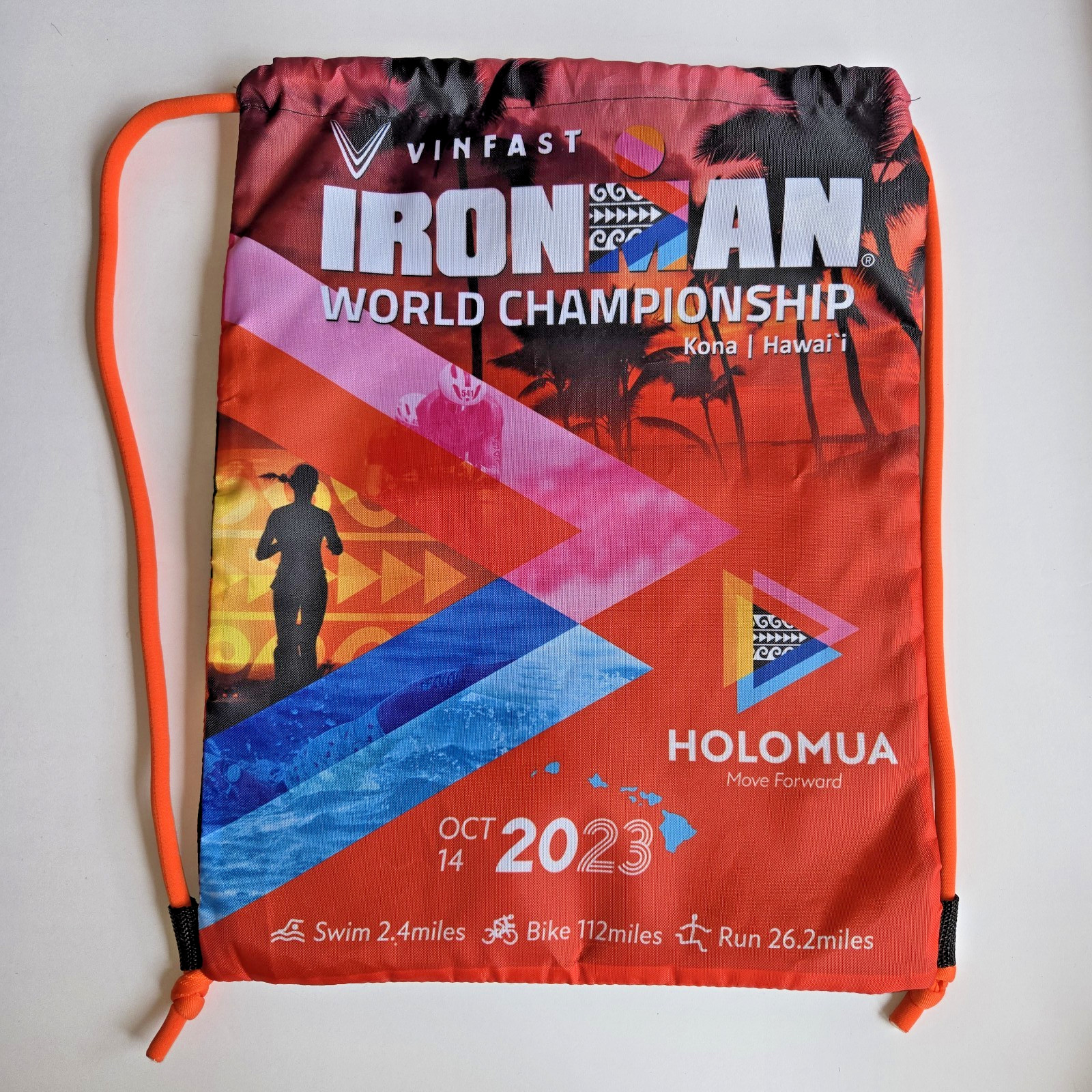Ironman Sackpack Lot Of 9 Sports Bags-Kona, Utah, Finland, France, New Zealand