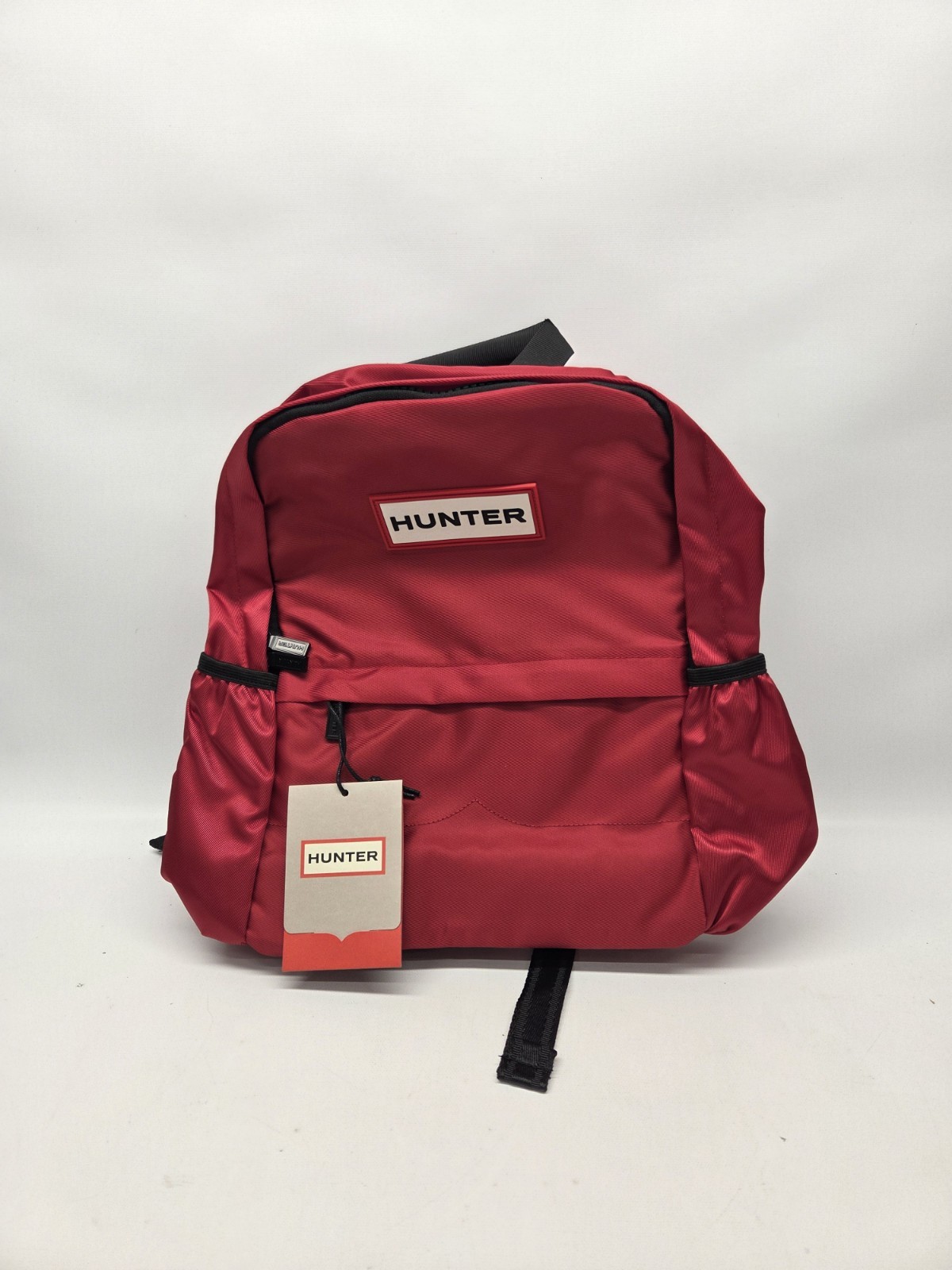 Hunter Top Clip Backpack – Red Color White Logo – Small Size