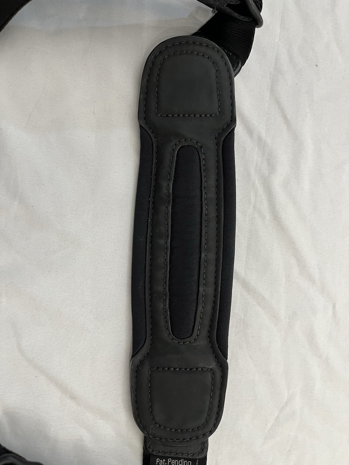 Tumi Alpha Bravo Black Leather Nylon Metal Clips Shoulder Strap Replacement EUC