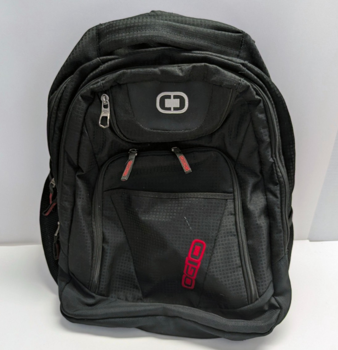OGIO Tribune 17 Laptop Backpack Black Red 670325K Professional Tech Bag