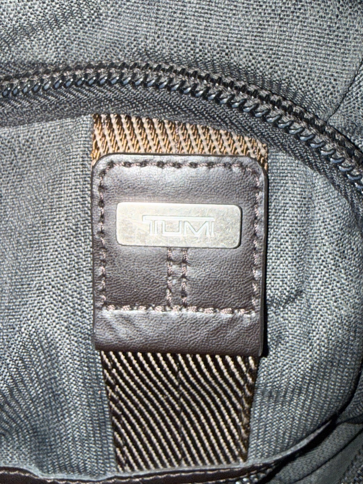 TUMI ALPHA BRAVO Knox Backpack Anthracite Gray 222681AT2 Canvas Leather Laptop