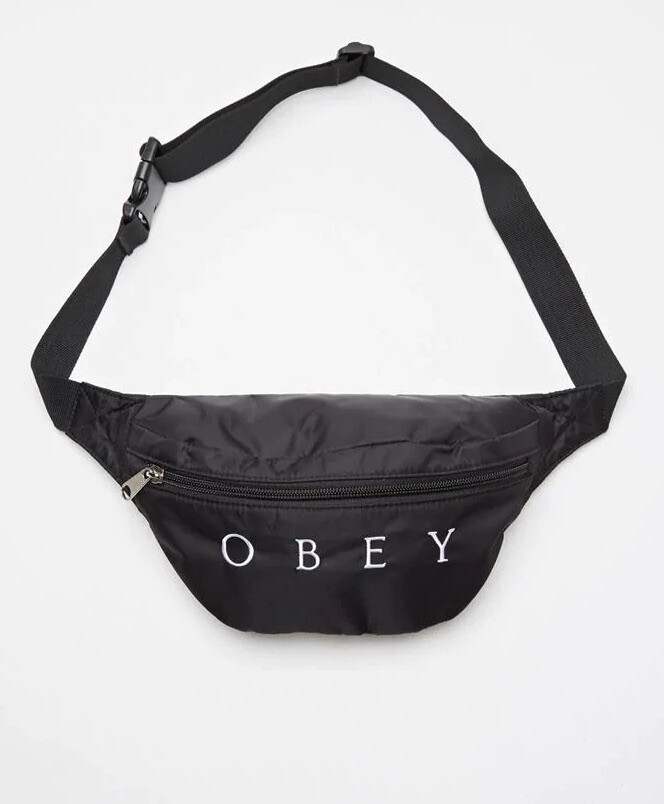 Obey- Dropout Waistpack (Black, Brand New In Packaging With Tags)