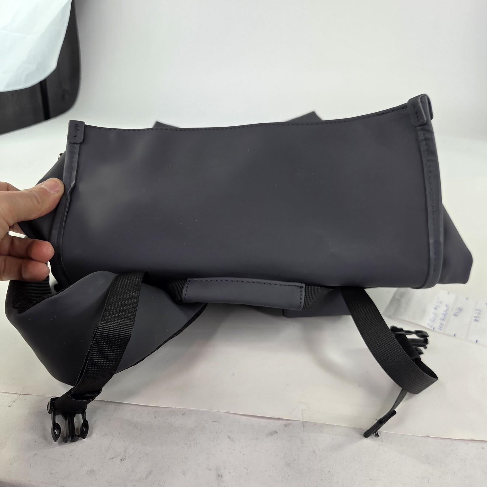 Ellevet Backpack Rucksack Gray Roll-Top hiking travel sports Bags