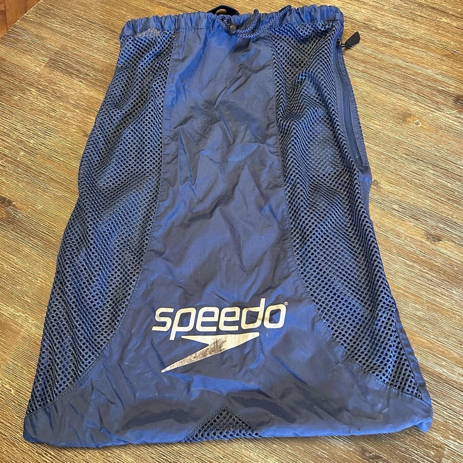 Speedo Blue Deluxe Ventilator Mesh Swim/Equipment Bag – 18 X 24 Adjust Straps