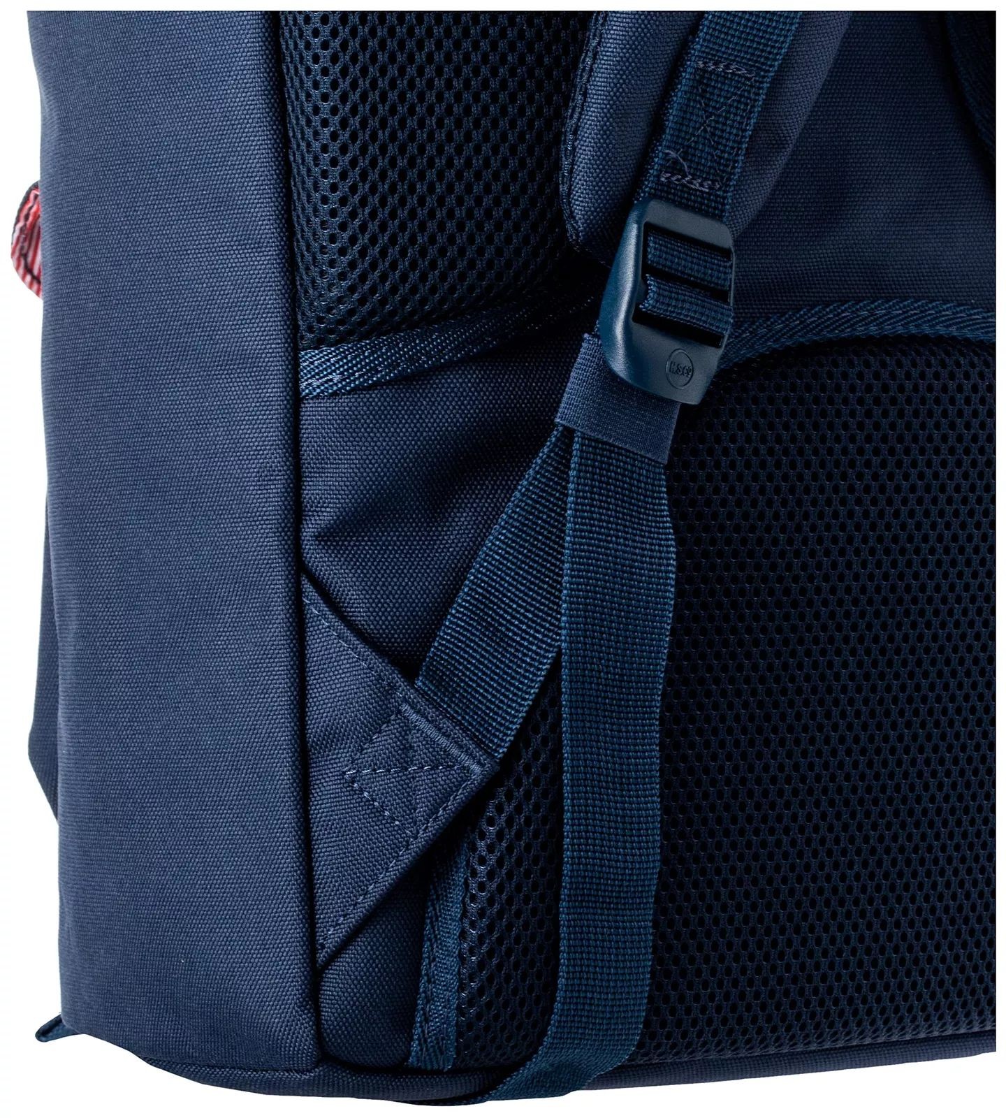 Herschel Little America Mid-Vol 17L Laptop Backpack – Navy/Tan Synthetic Leather