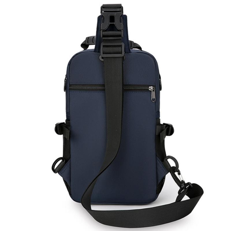 Men’s Oxford Chest Waist Pack Crossbody Bag Casual Fashion Handbag Male Travel