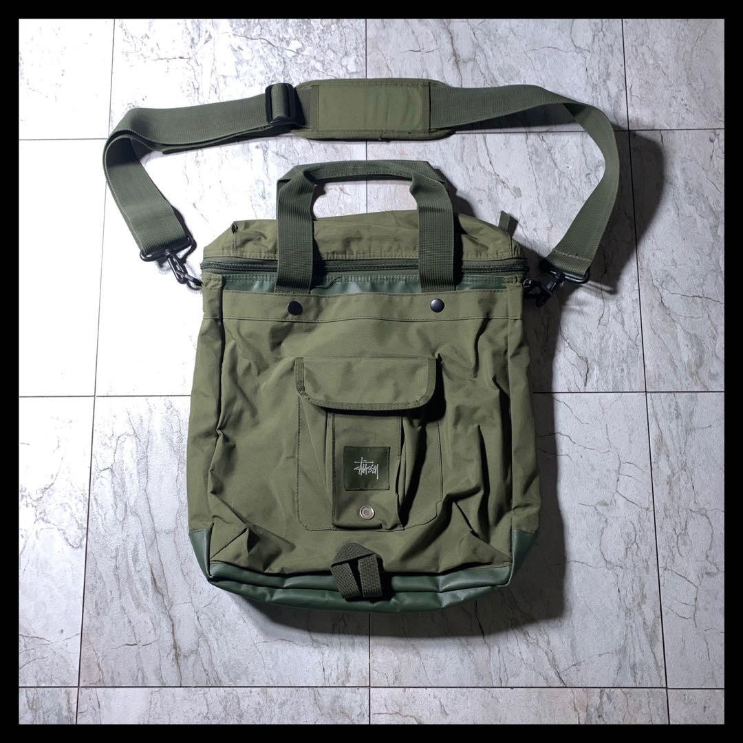 Stussy Old 2Way Military Helmet Shoulder Bag Y2K Men’s Bags: Popular Brands, Po