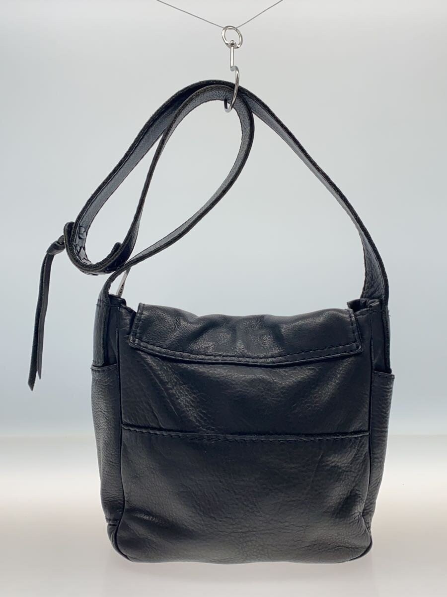 Authentic PORTER Leather Shoulder Bag Black 10cm Deep, 25cm High, 26cm Wide