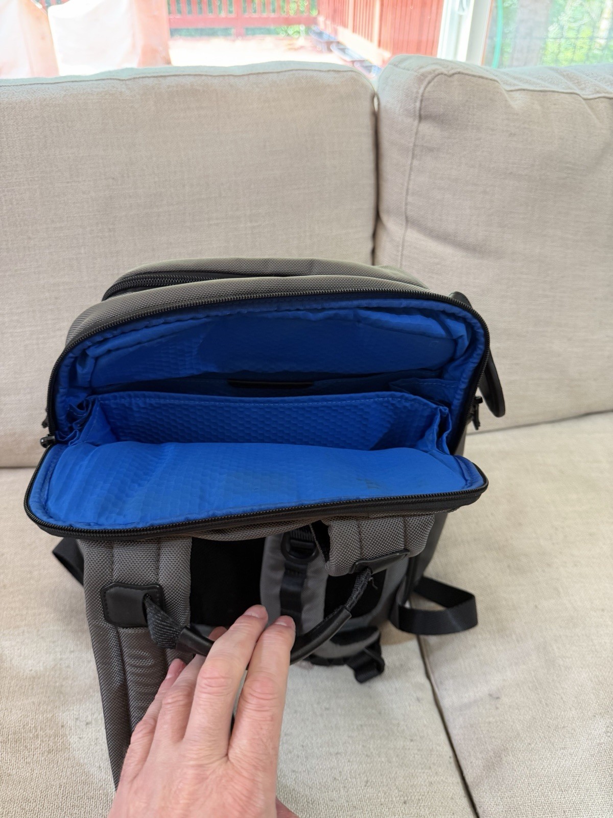 Tumi Alpha Bravo Navigation Backpack – Blue & Gray Colorway