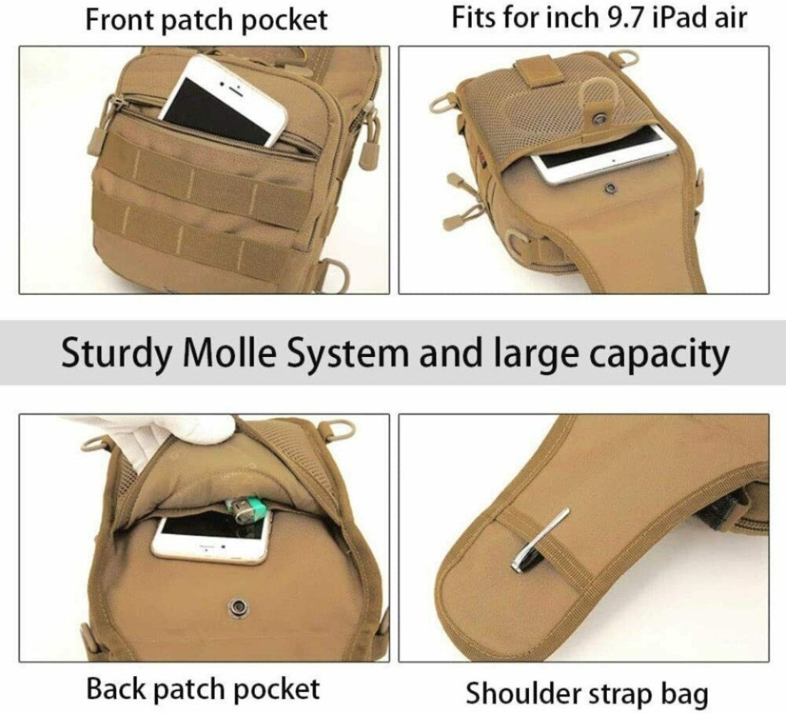 Tactical Shoulder Chest Pack Range Bags Concealed Carry Crossbody Gun Sling Bag