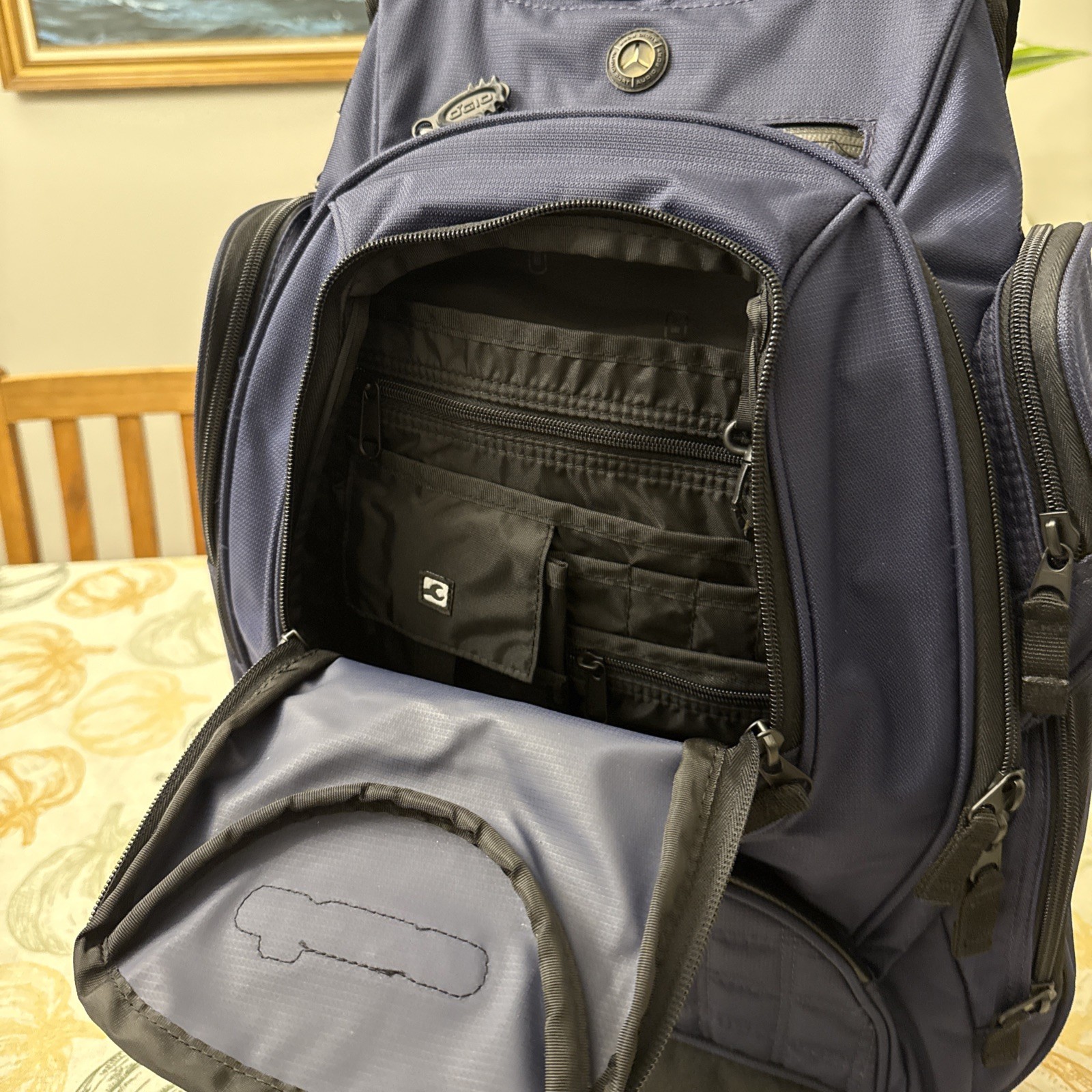 OGIO Metro Backpack Blue 16” Laptop Tech Bag Padded Compartments EUC