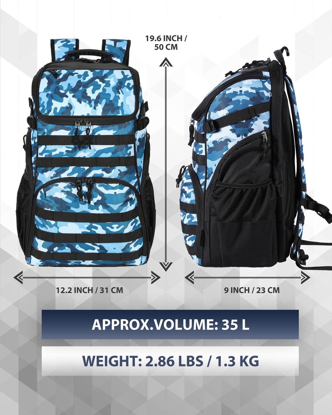 Basketball Bag Backpack with Ball Holder Multi-Sport Backpack for Soccer Voll…
