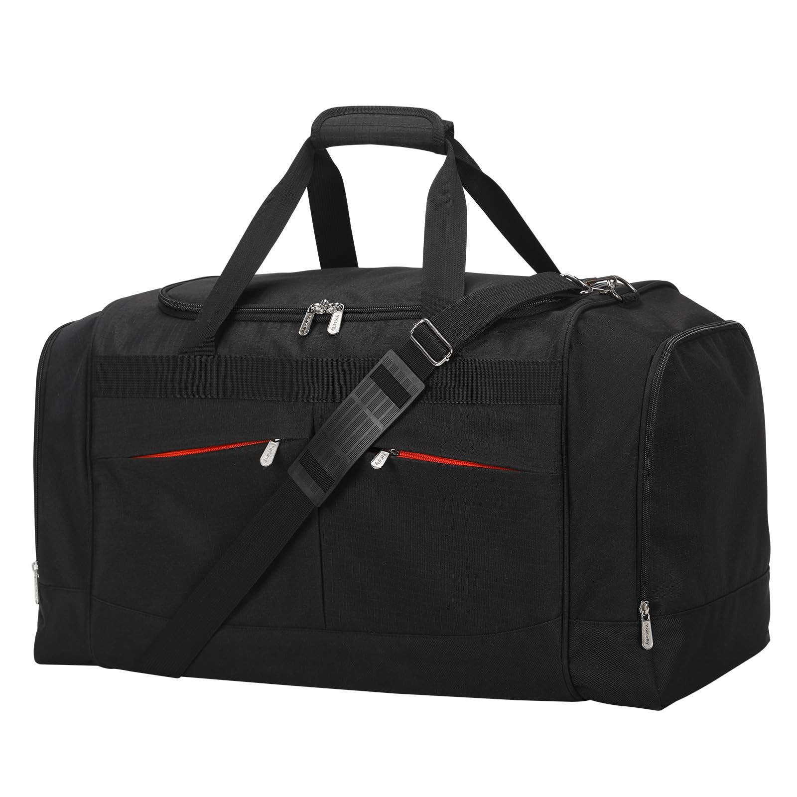 24 inch Large Gym Bag for Men – 65L Hard Bottom Duffle Bag with Shoes Compart…