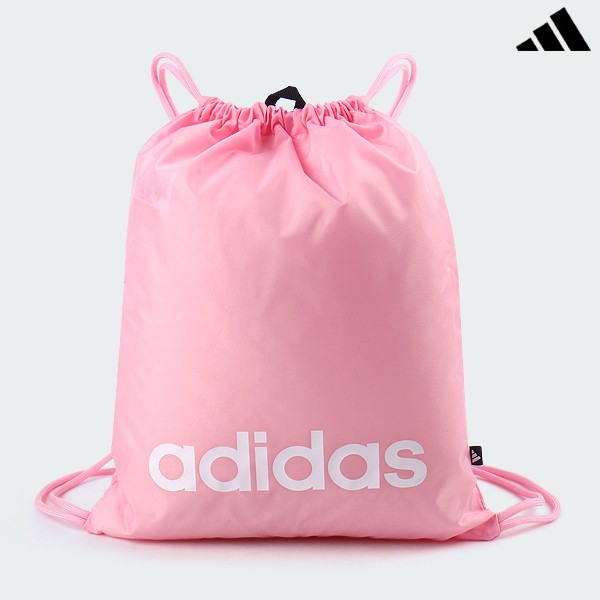 adidas Linear Gym Sack Unisex Shoes Bag Sports Casual Backpack Pink NWT JX9044