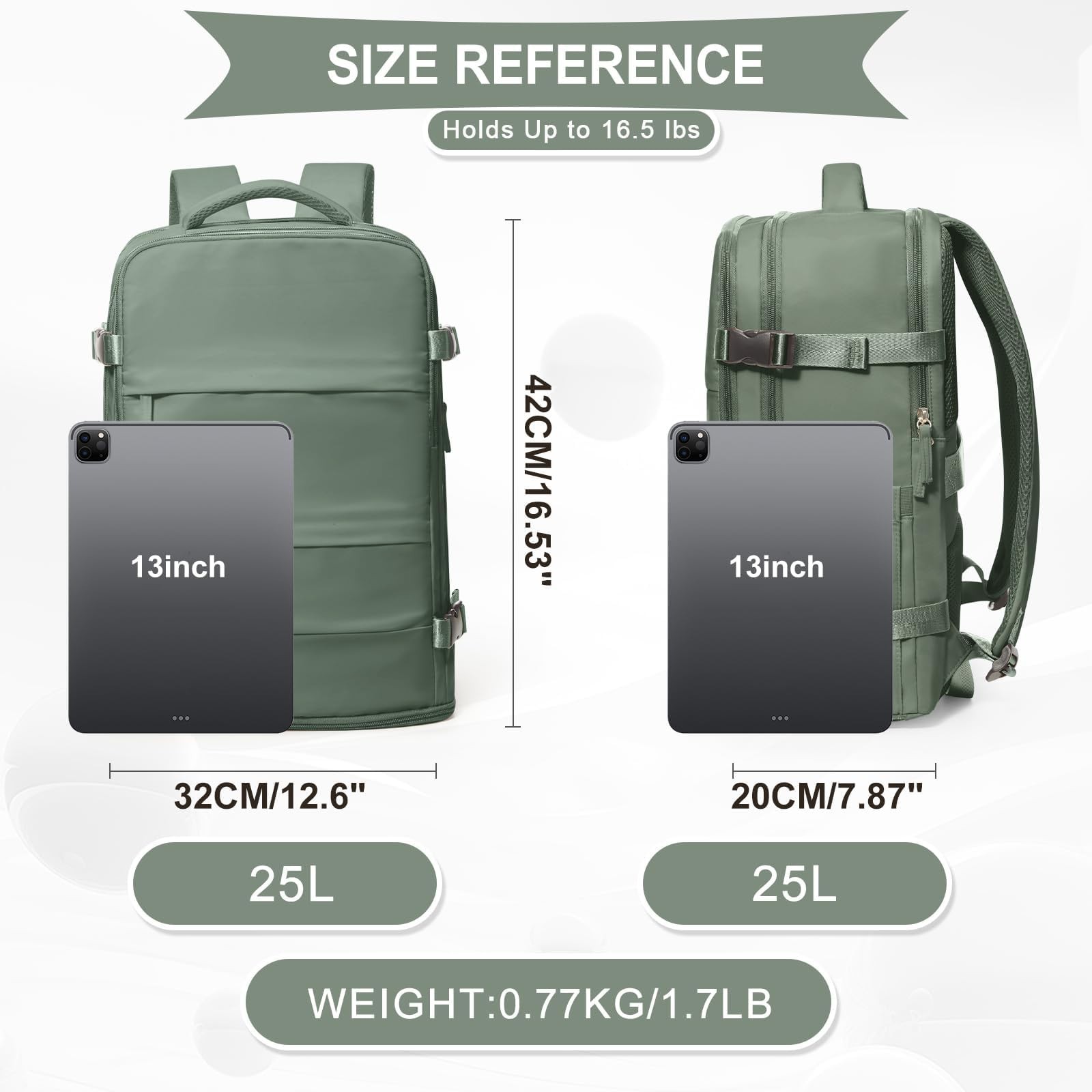 coowoz Travel Backpack For Women Men,Carry On Backpack,Hiking Backpack Waterp…
