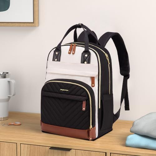 Laptop Backpack 15.6″ Work & Travel Bag Waterproof USB Charging Port