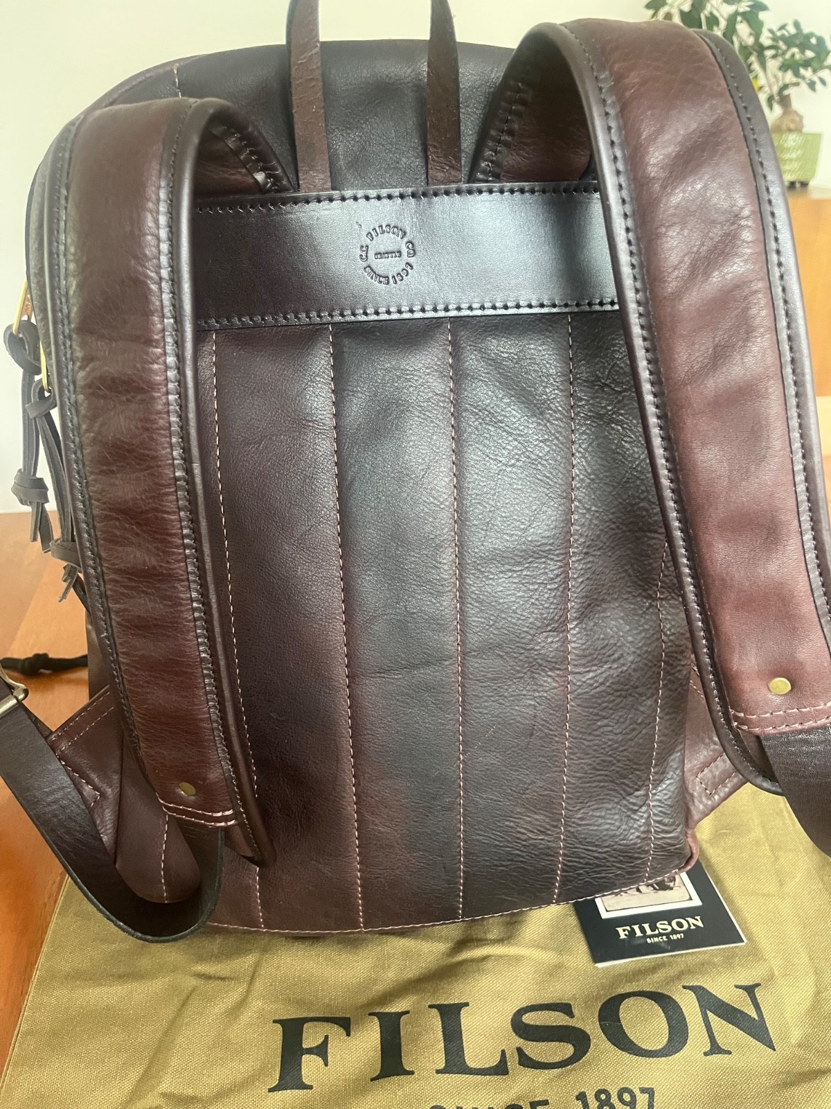 FILSON Heritage Leather Journeyman Backpack, Excellent Condition, Made in USA