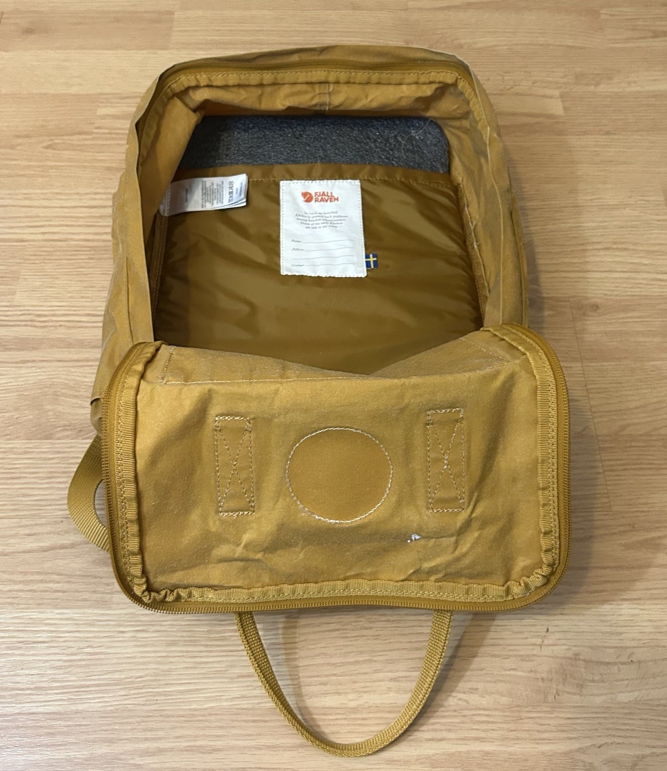 Fjallraven Kanken 23510 Classic Backpack Daypack Bag Ochre Yellow Medium Canvas