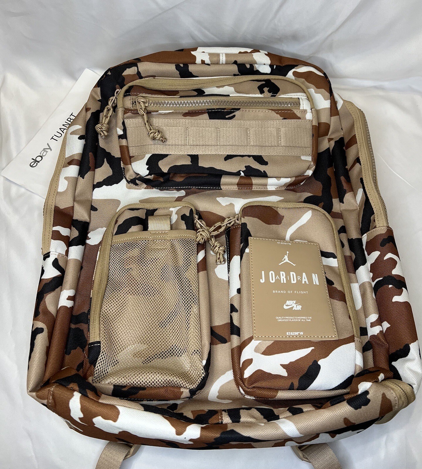 BRAND NEW Jordan Air Hesi Backpack Nike Limited Release Desert Camo MA0838 EE7