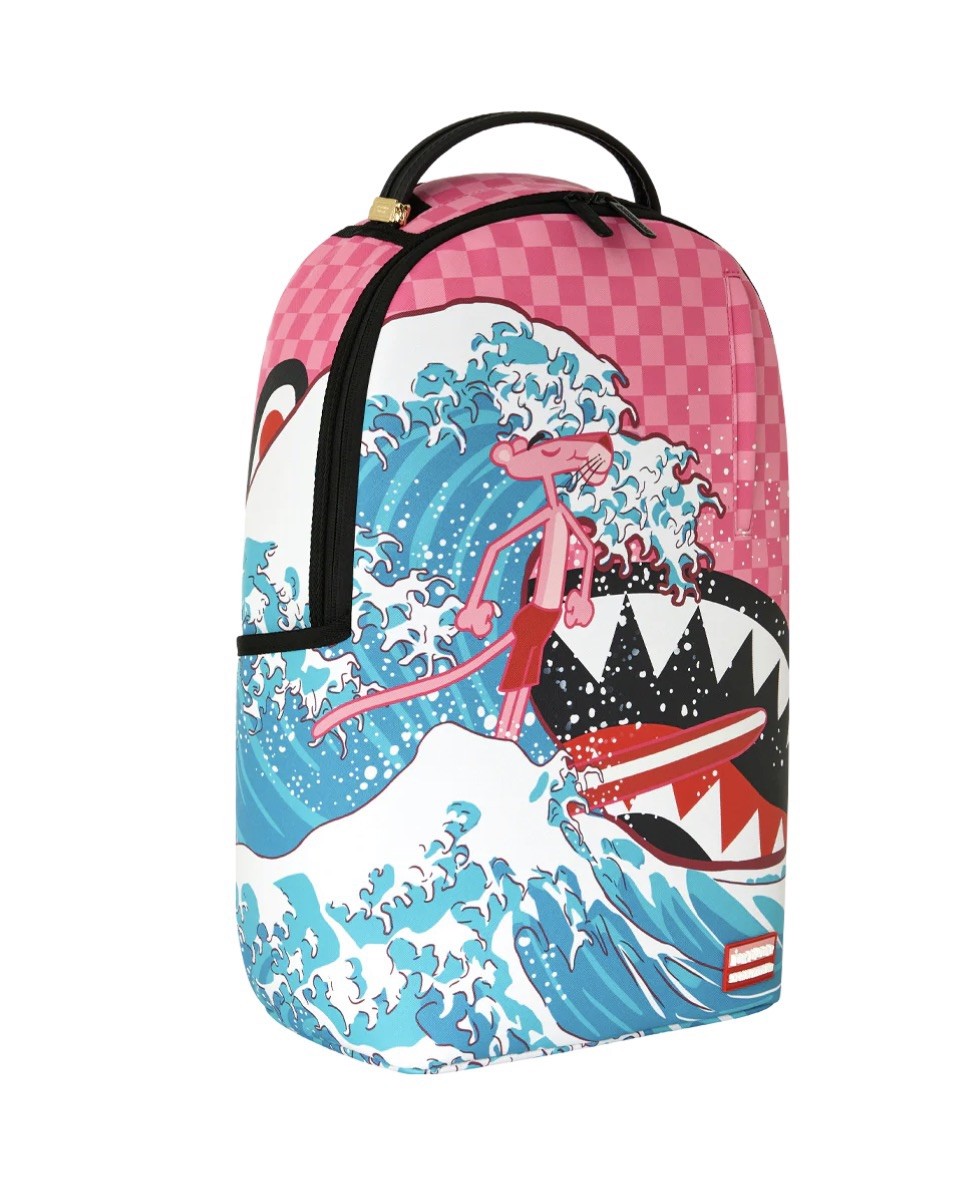 Sprayground Backpack❄️ Bookbag Unisex Pink Panther Graphic Outdoor