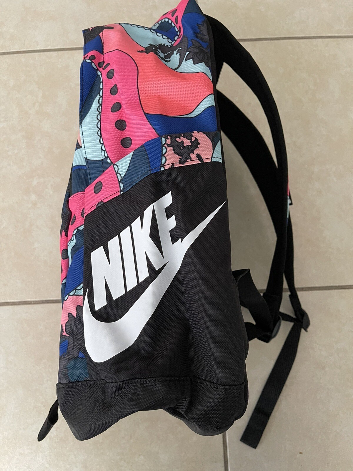 Nike All Access Soleday Printed Backpack Black-Hyper Pink-White CW9219-010