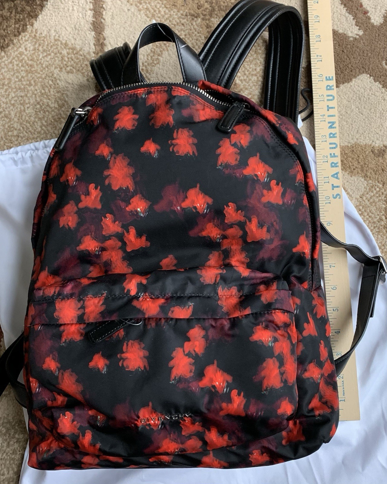 GIVENCHY Authentic Fall Floral Pattern Backpack Fall 2018 MSRP 1450$