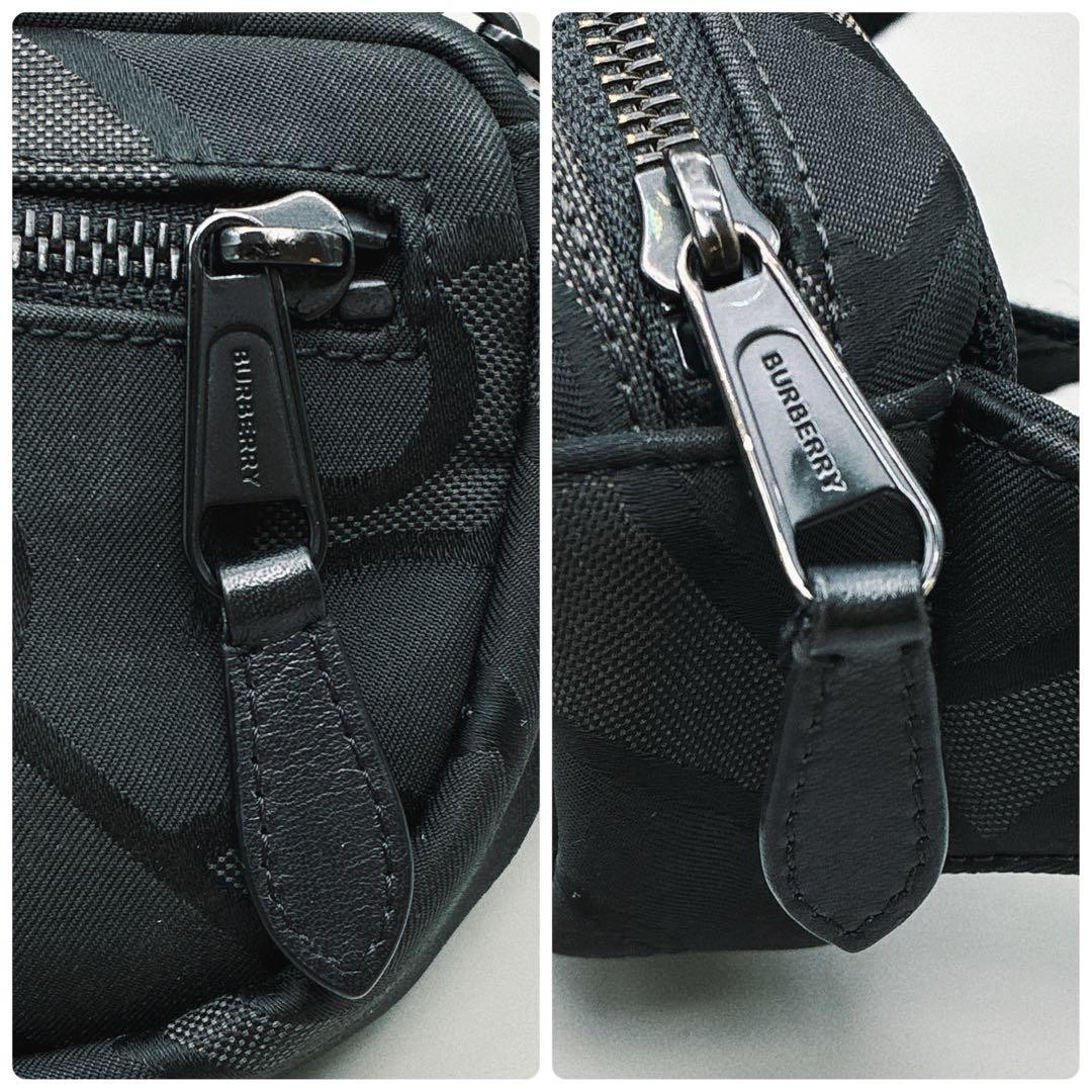Burberry Bumbag Circle Logo Monogram Body Bag Black Width 18cm Height 13cm