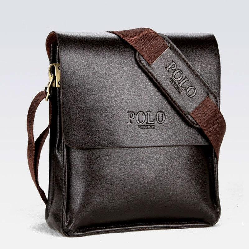 Crossbody Men’s Messenger Bag Leather PoloS Handbags Shoulder Travel Bags