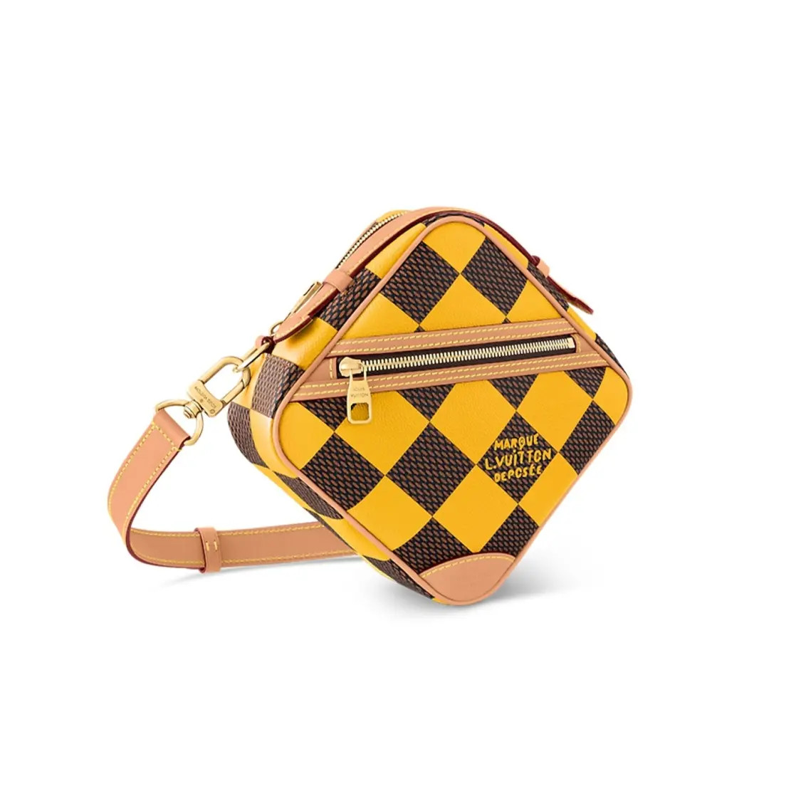 LOUIS VUITTON Chess Messenger Single Shoulder Crossbody Bag Men’s 9.4x3x9.4 in