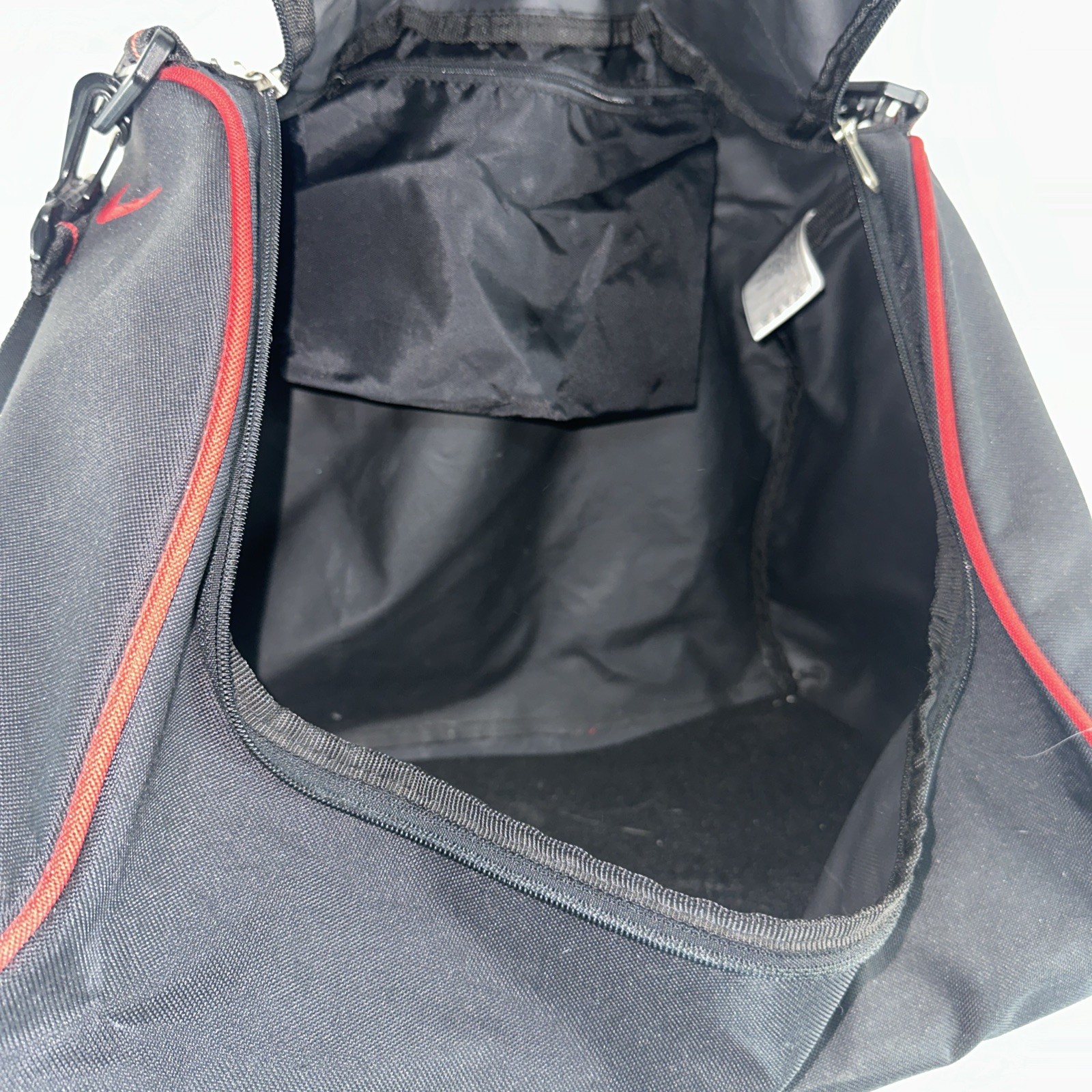 RARE Vintage Nike Messenger Bag Crossbody Backpack Sling Black Red Y2K 90s 00s