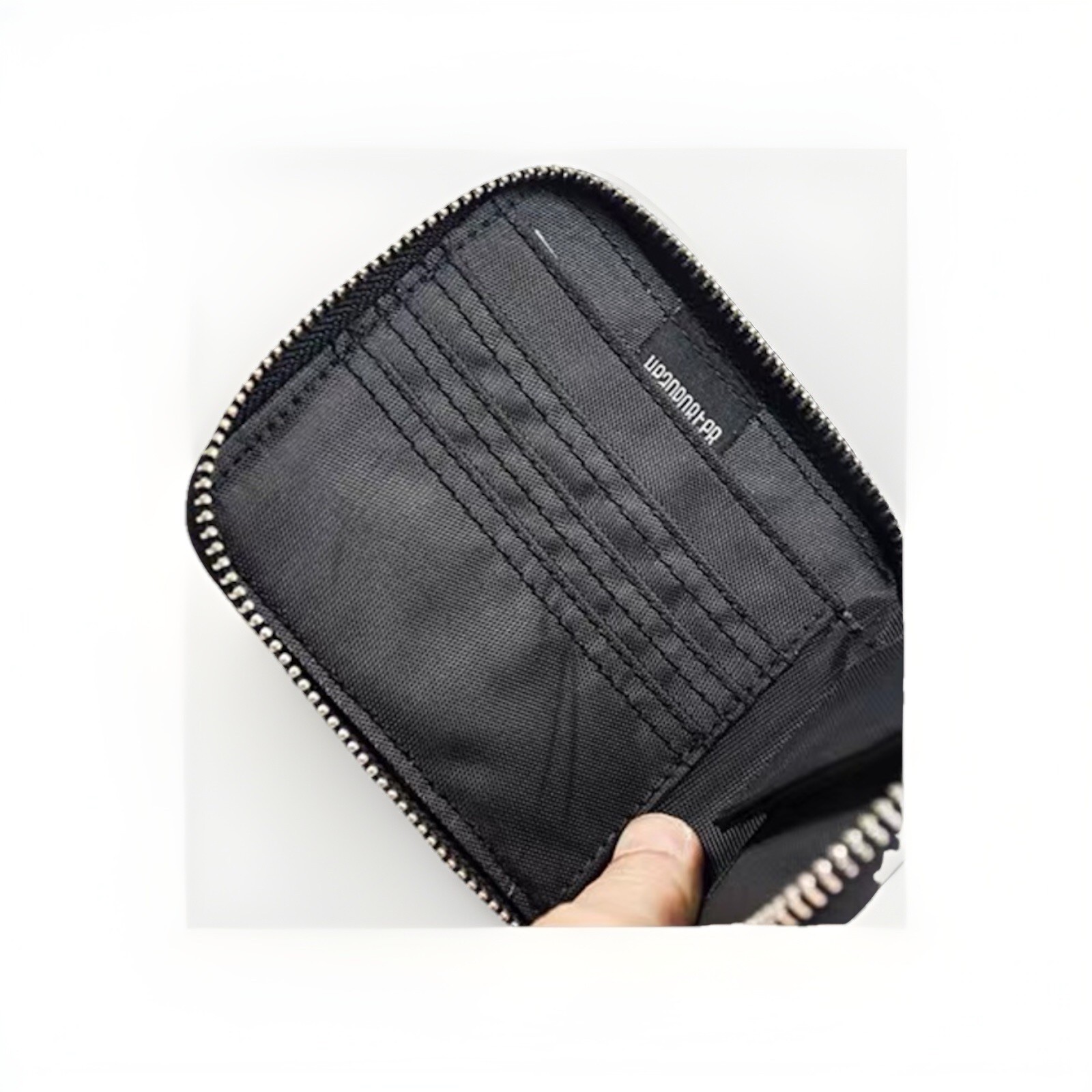 Brand New Head Porter Leopard Print Zip Around Wallet Black/White Made in Japan