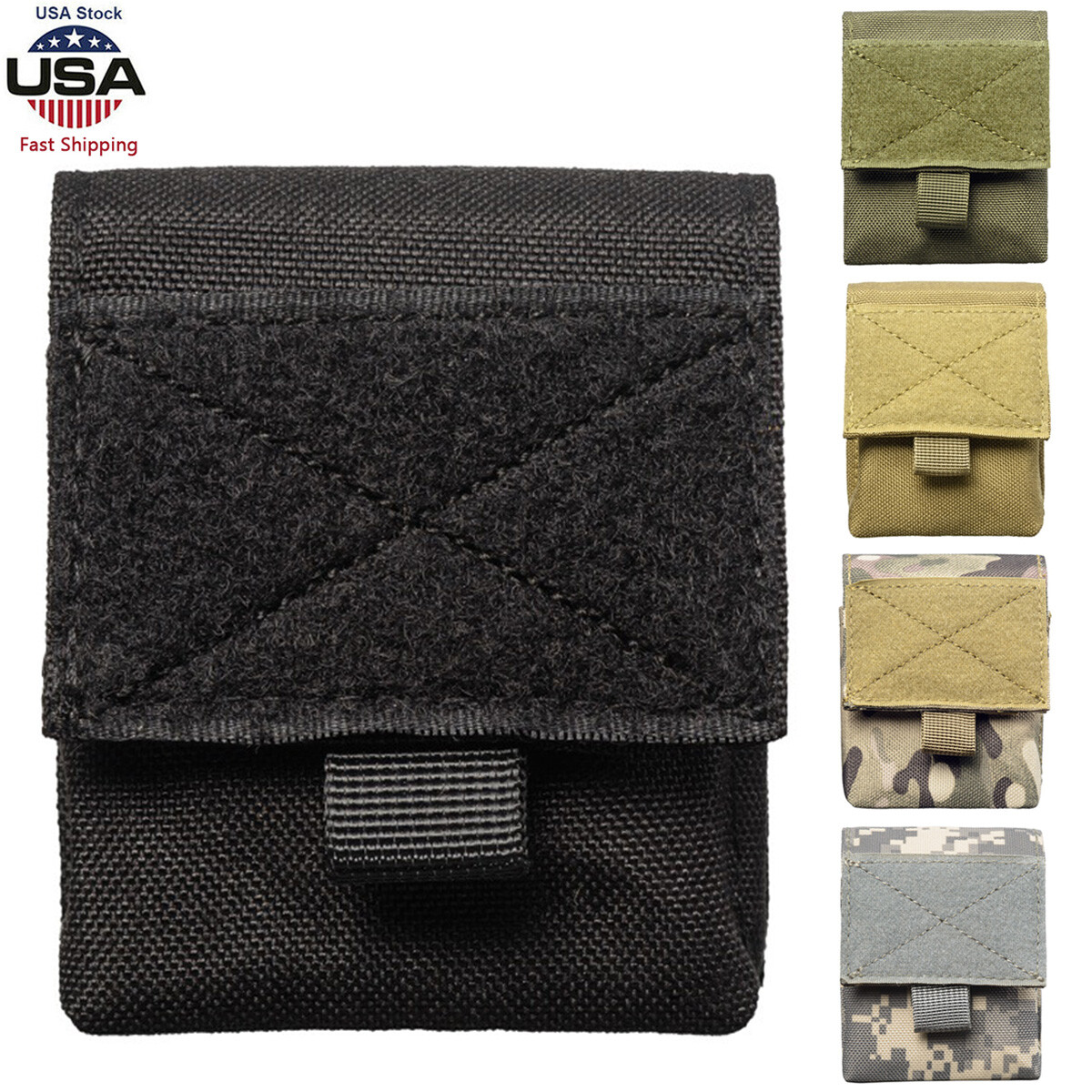 Tactical Cigarette Pouch Molle Small Military Bag Battery Cigarette Case Utility